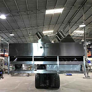 Sweet potato grading machine sold to Nigeria was shipped