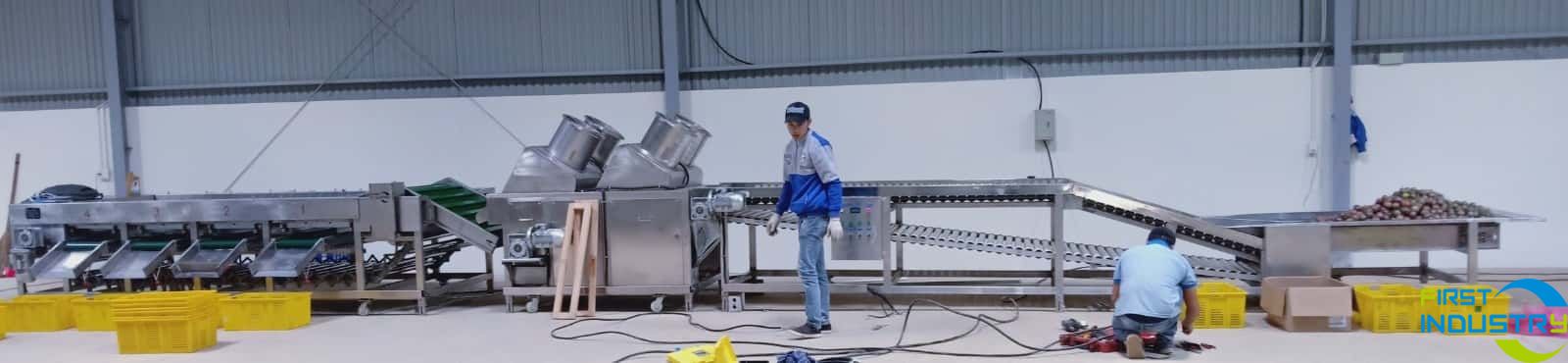 Passion fruit cleaning grading machine