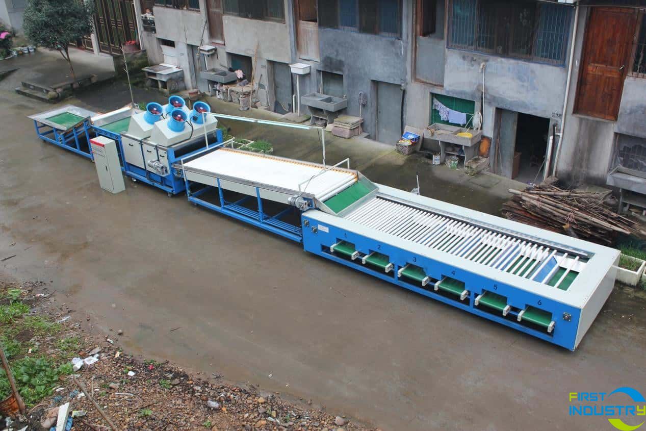 potato cleaning and grading machine line to Bangladesh