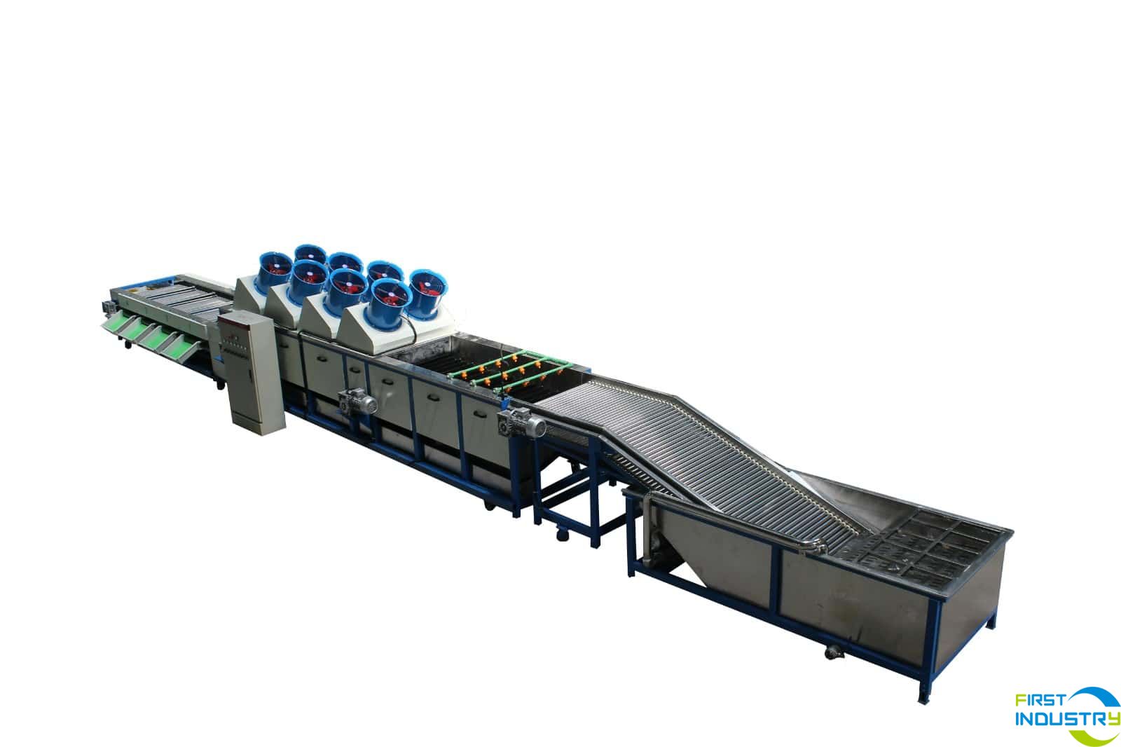 Pepper washing drying and grading machine