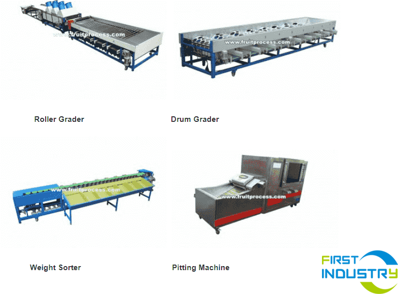 Fruit and vegetable processing machines