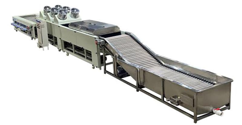 Línea-de-procesamiento-de-batata-con-funciones,-limpieza,secado,-clasificación