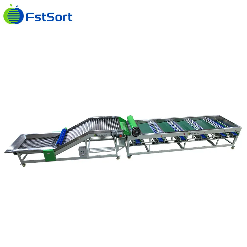 How does drum grading of fruits work