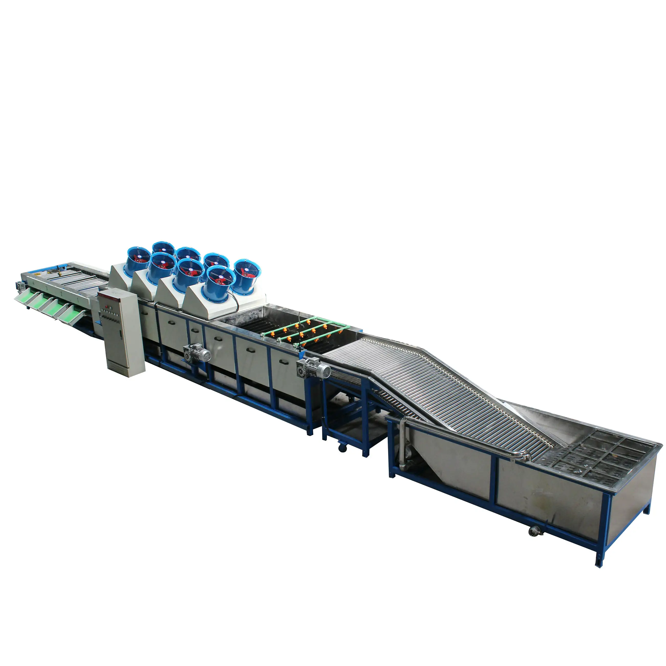 Orange washing polishing and drying machine