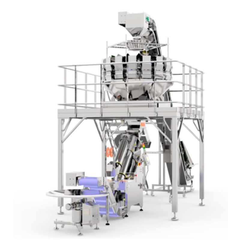 fruits and vegetables processing,washing and waxing for fruits.Automatic Net Bag Packing Machine