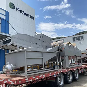 Línea de clasificación de batatas enviada al condado Qingfeng, Puyang, Henan, China